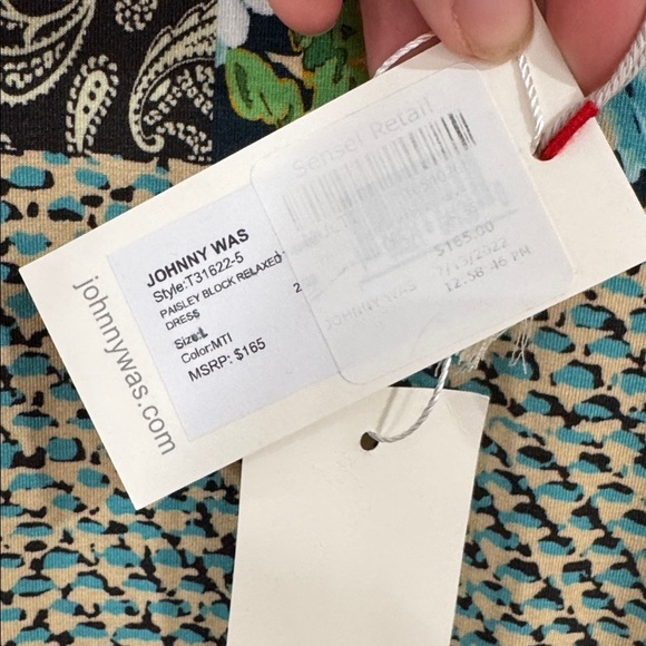 NWT Johnny Was Paisley patch relaxed fit boho shift dress - Picture 8 of 8